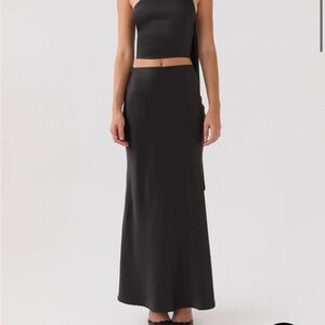 Peppermayo Kara satin maxi skirt